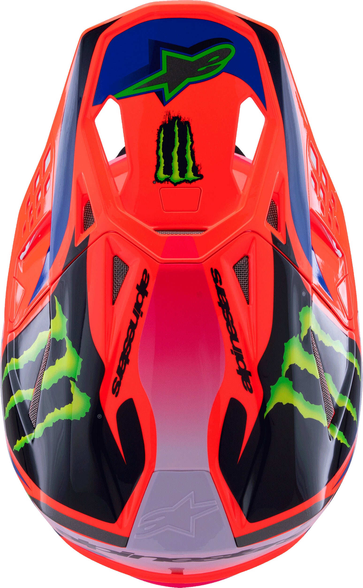 S-M10 DEEGAN HELMET ORNG FLO/PRPL/PNK FLUO 2X
