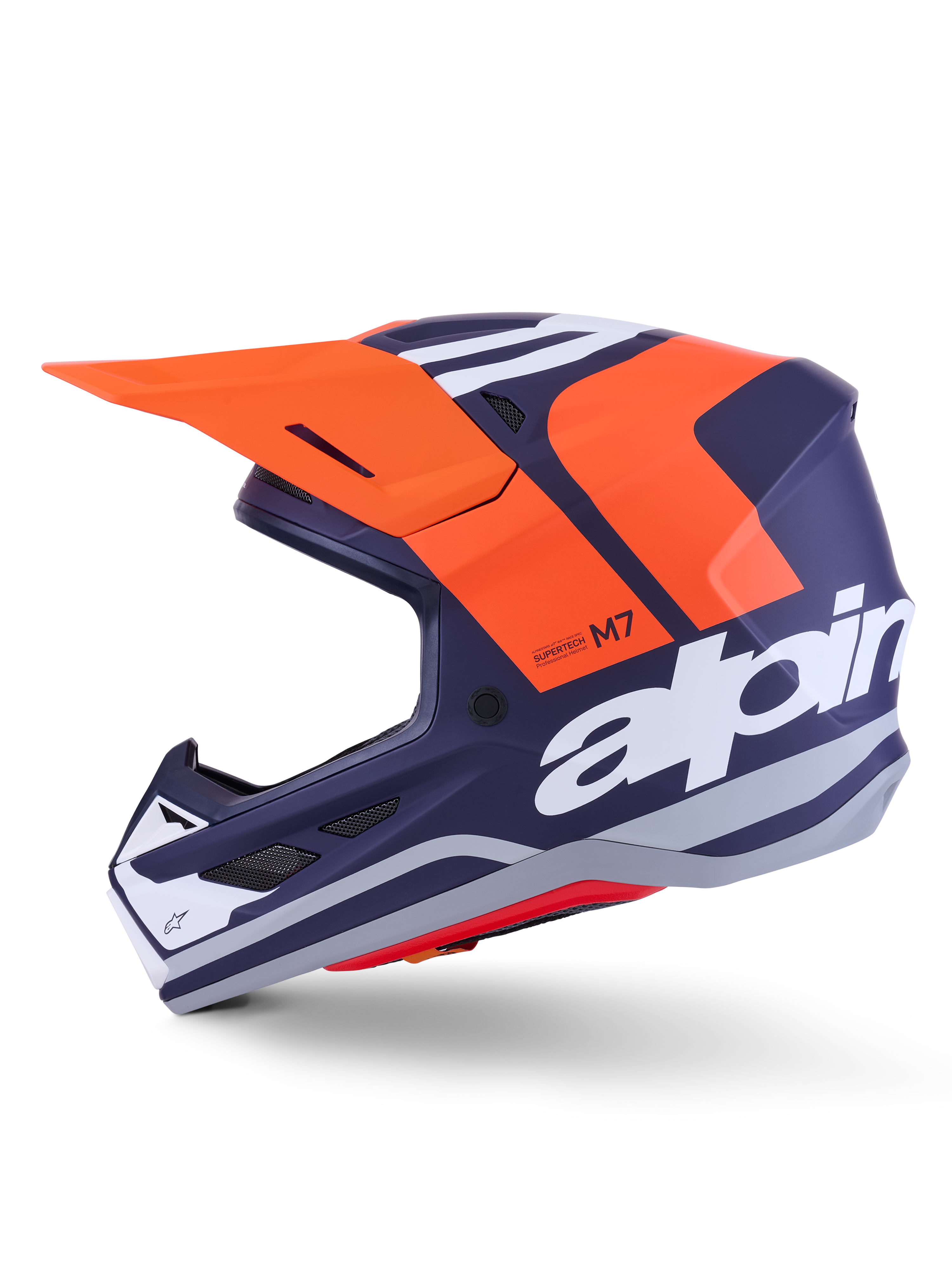 SM7 CORE HELMET ORNG/BLUE MATT 2X
