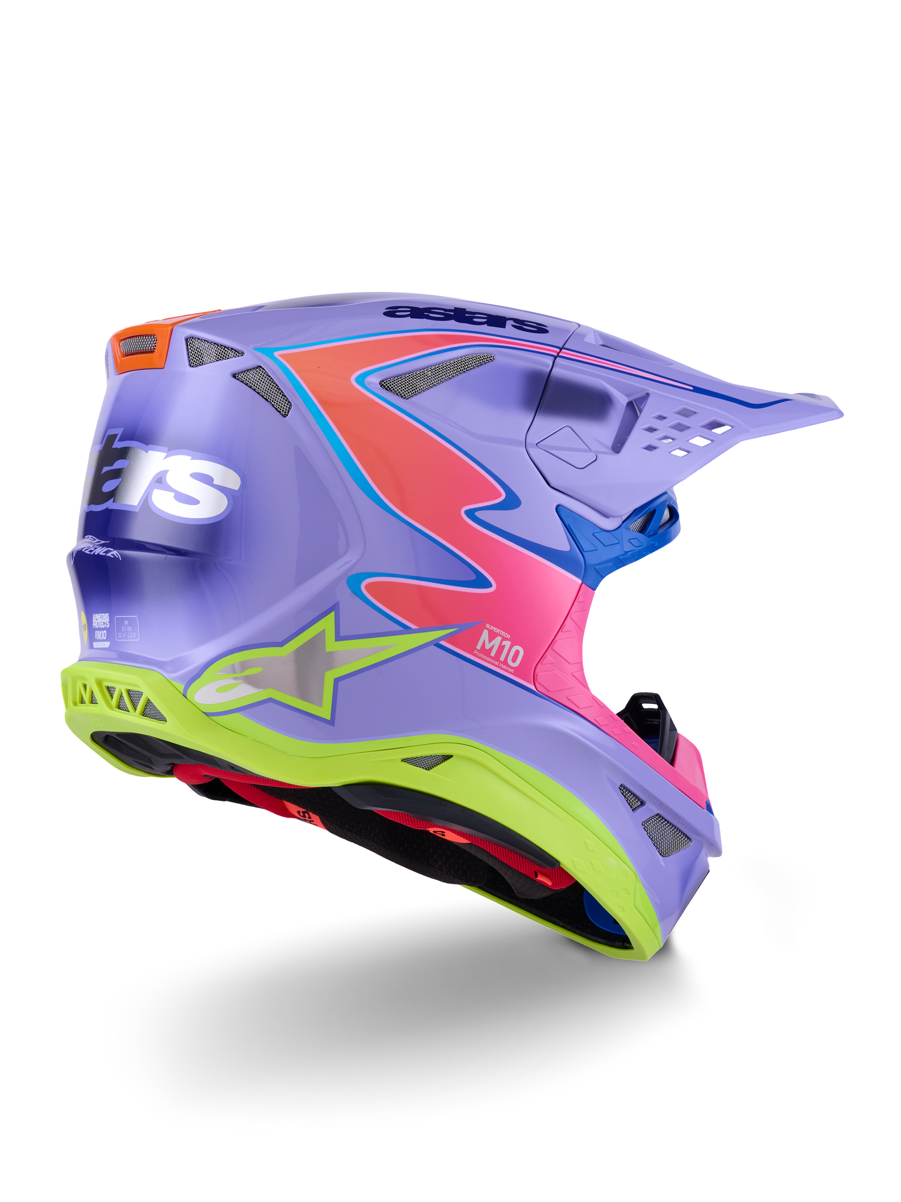 S-M10 JETT LAWRENCE R01 HELMET PURP/PNK FLUO/YLW FLUO GLS 2X