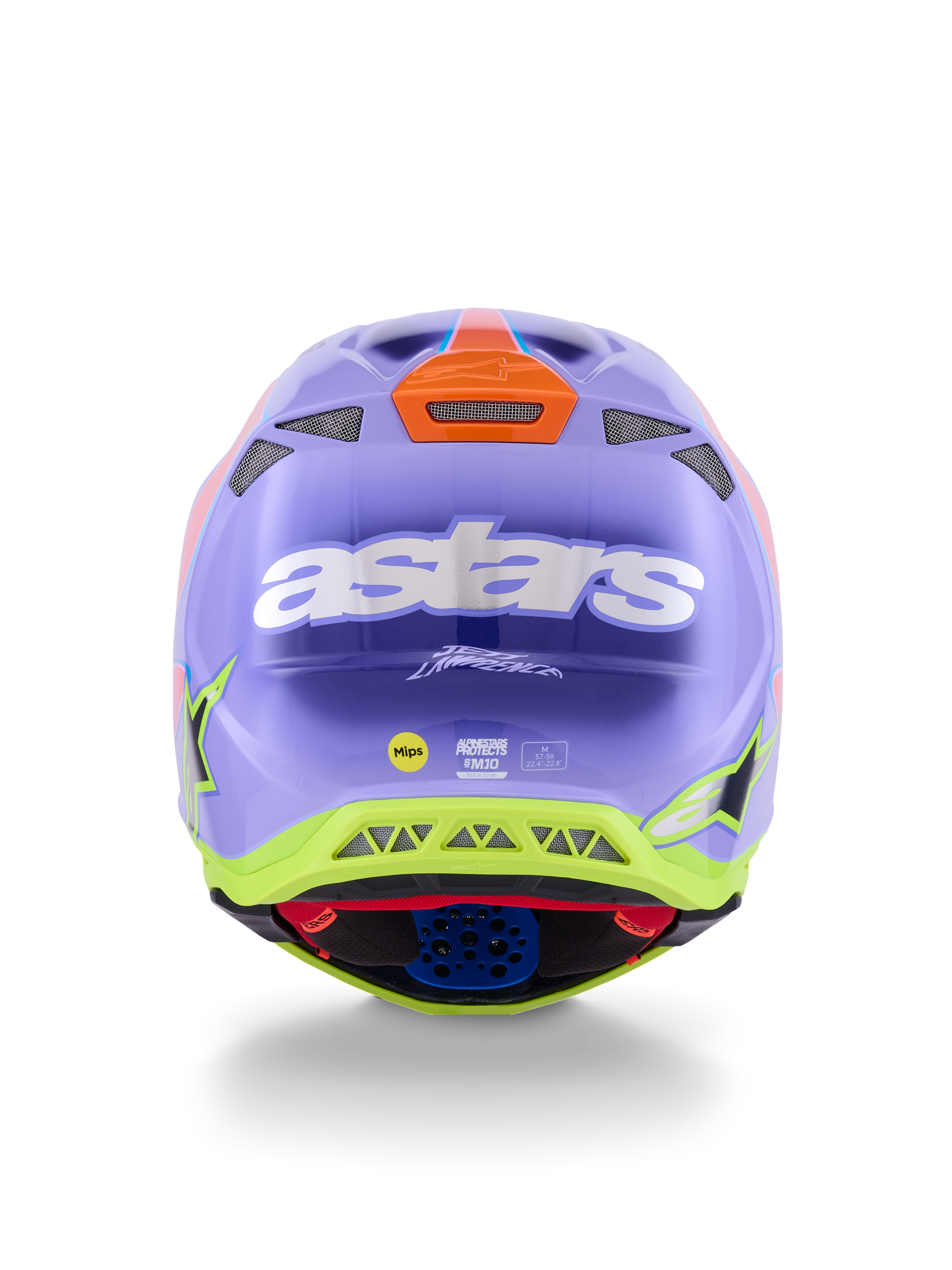 S-M10 JETT LAWRENCE R01 HELMET PURP/PNK FLUO/YLW FLUO GLS 2X