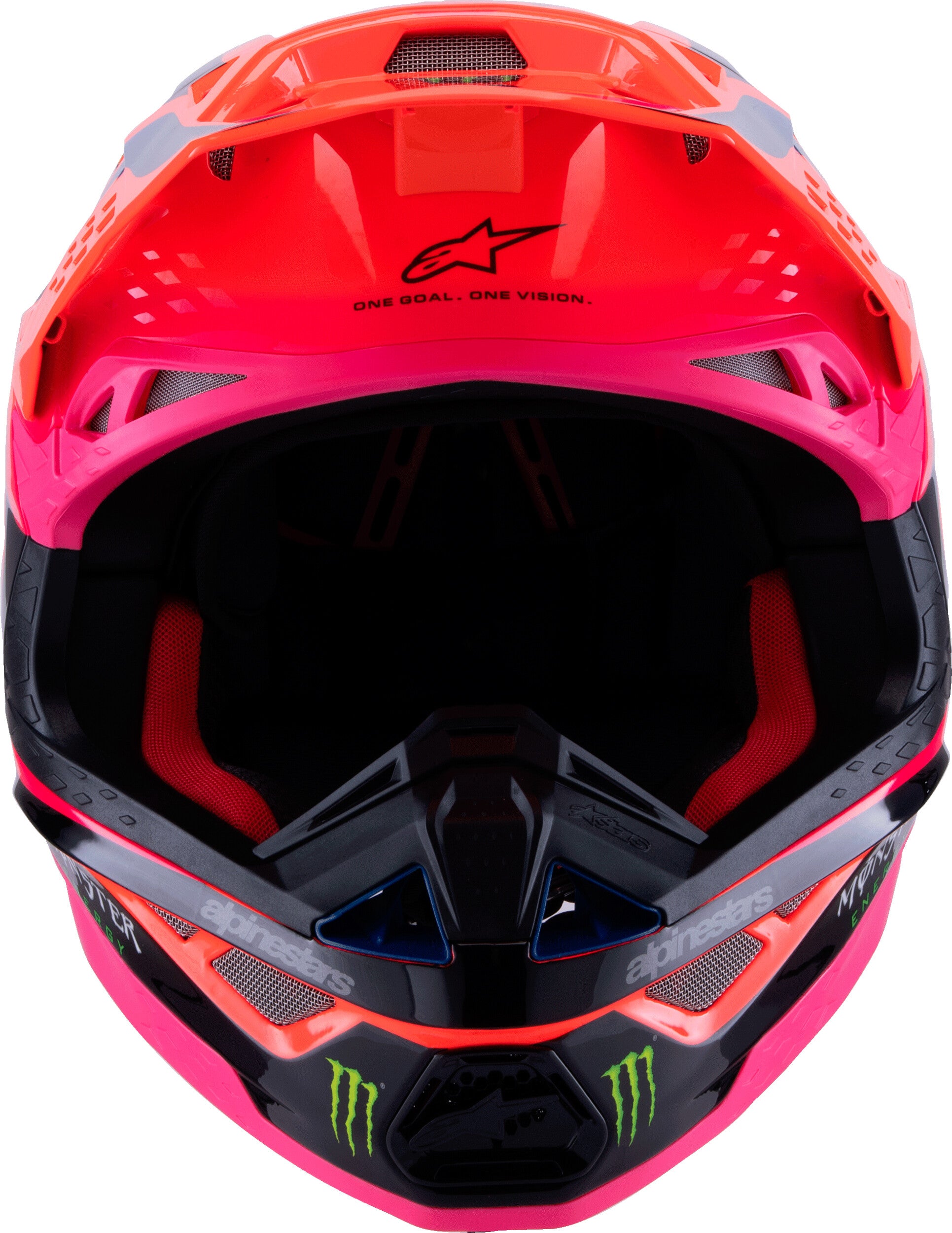 S-M10 DEEGAN HELMET ORNG FLO/PRPL/PNK FLUO 2X