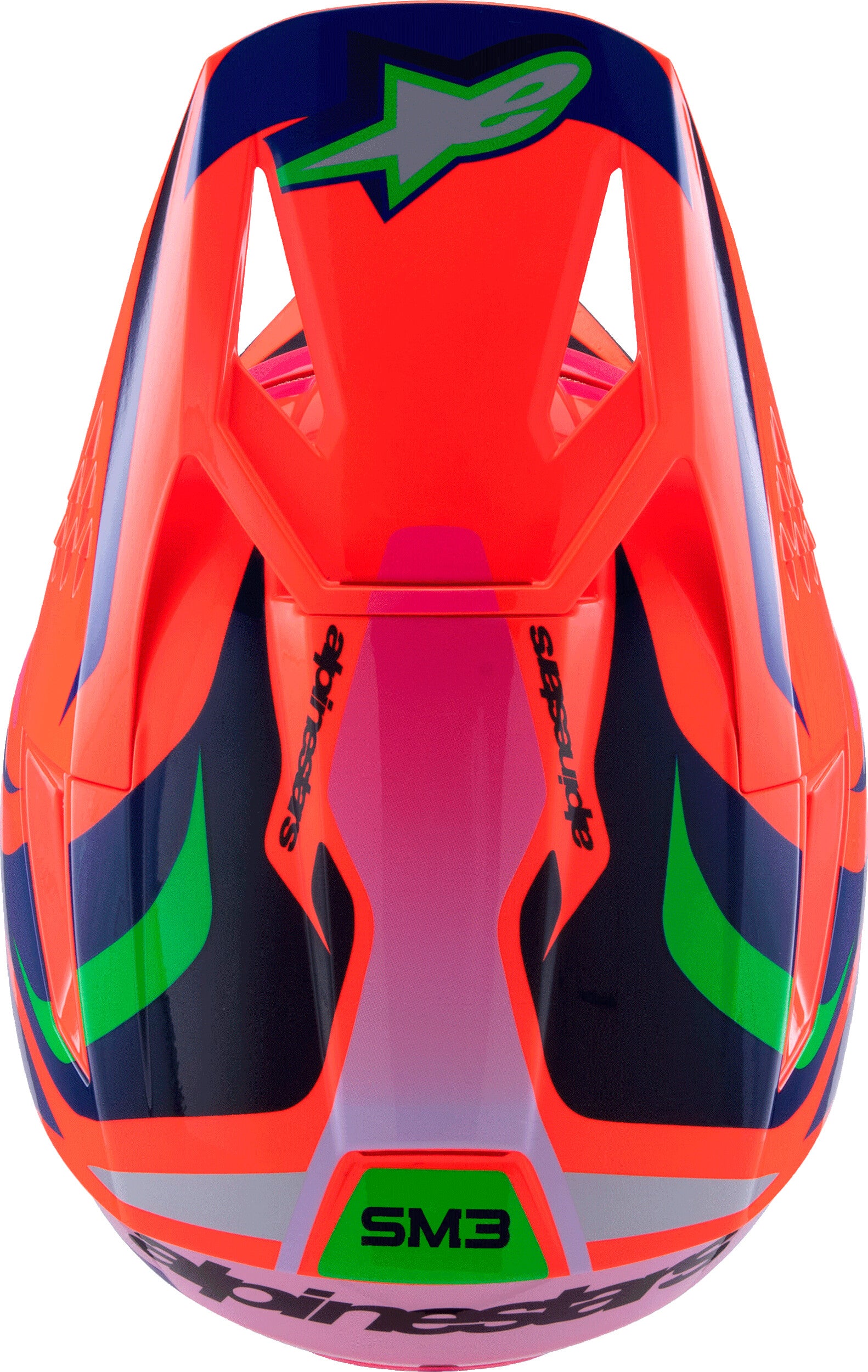 SM3 YOUTH DEEGAN HELMET ORNG FLO/PRPL/PNK FLUO YL