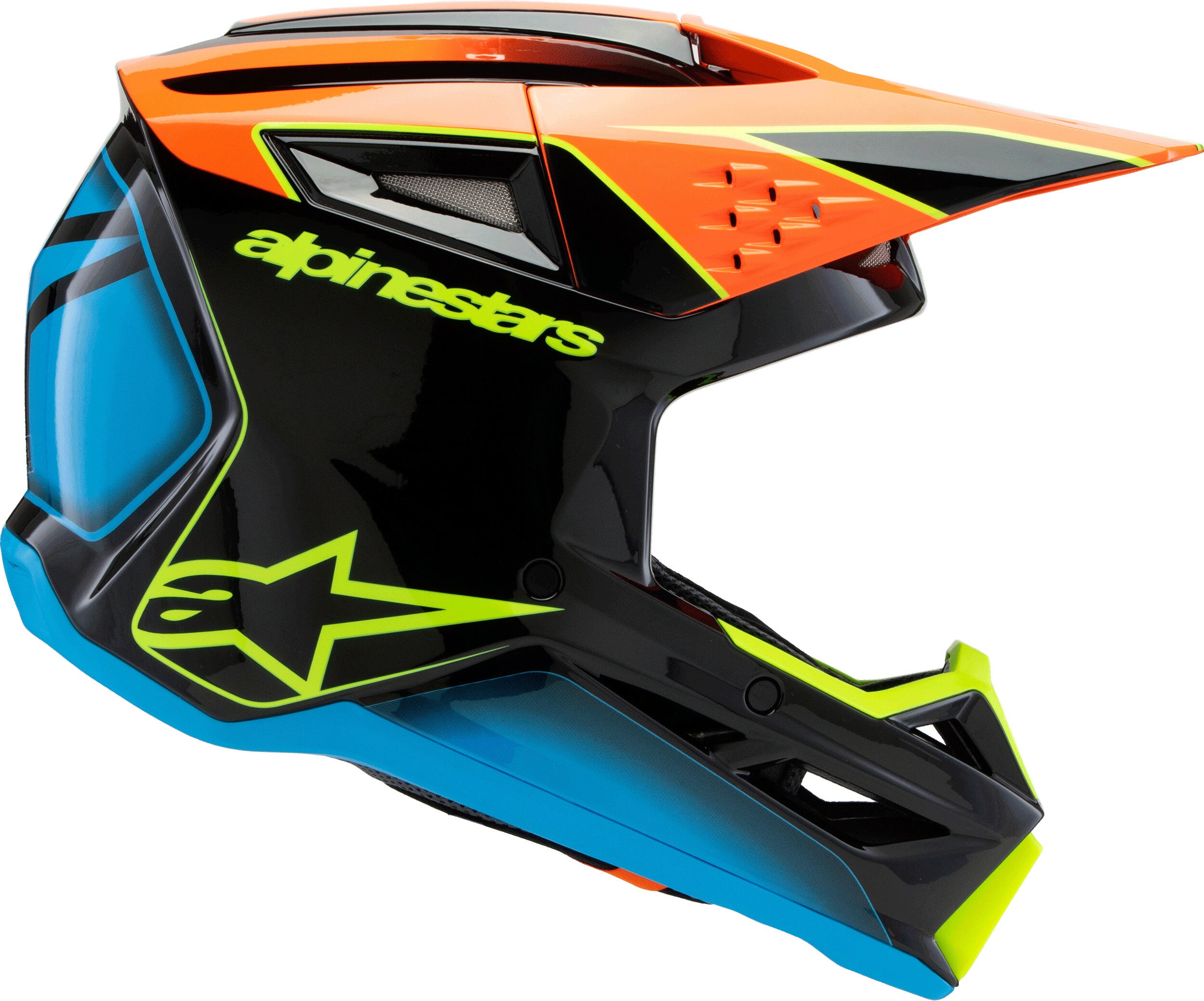 SM3 YOUTH FRAY HELMET BLK/ORNG/YLW FLUO YS