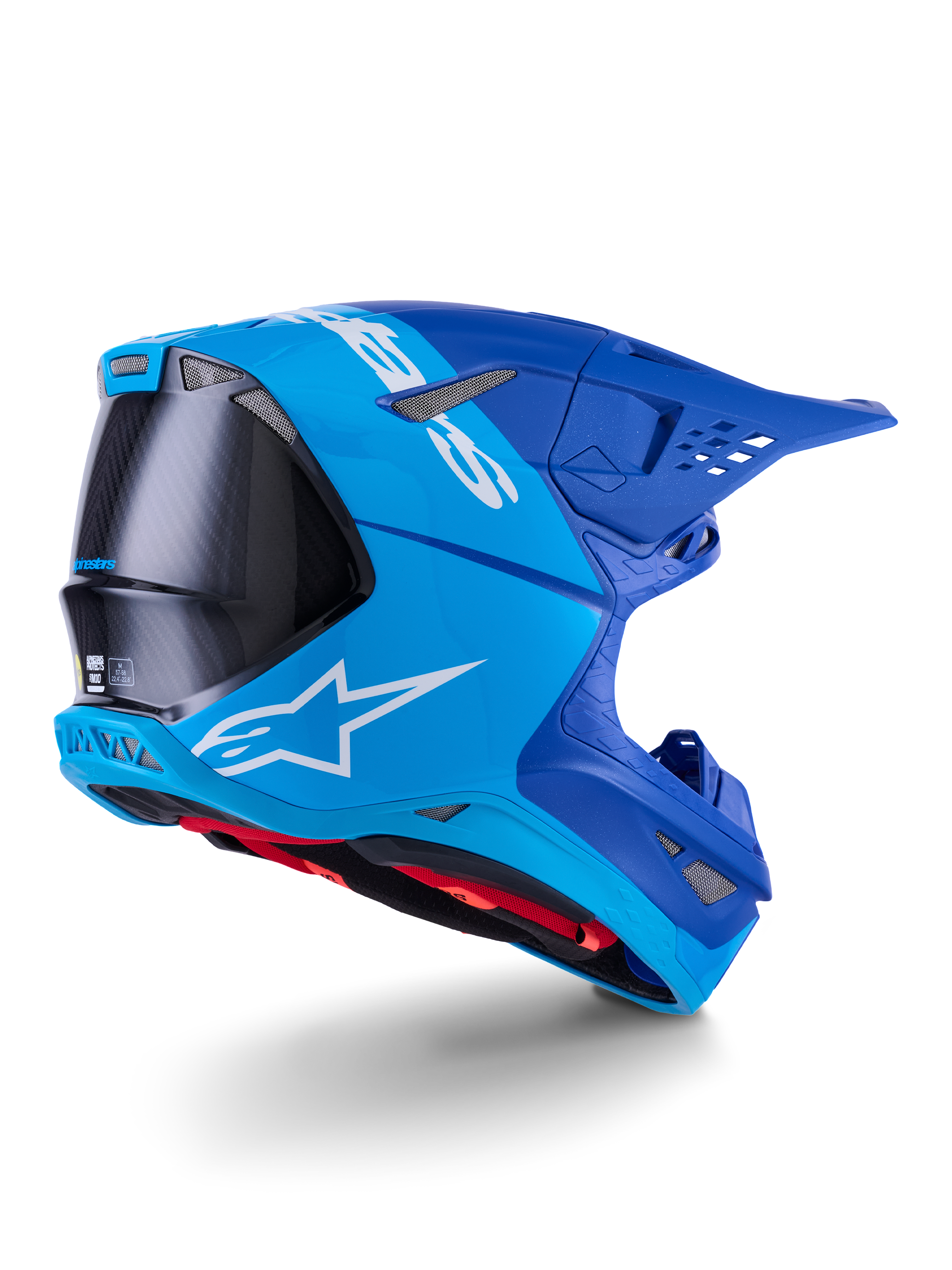 SUPERTECH S-M10 FLOOD HELMET MET BLU/MD BLU/BLK CRB M&G 2X