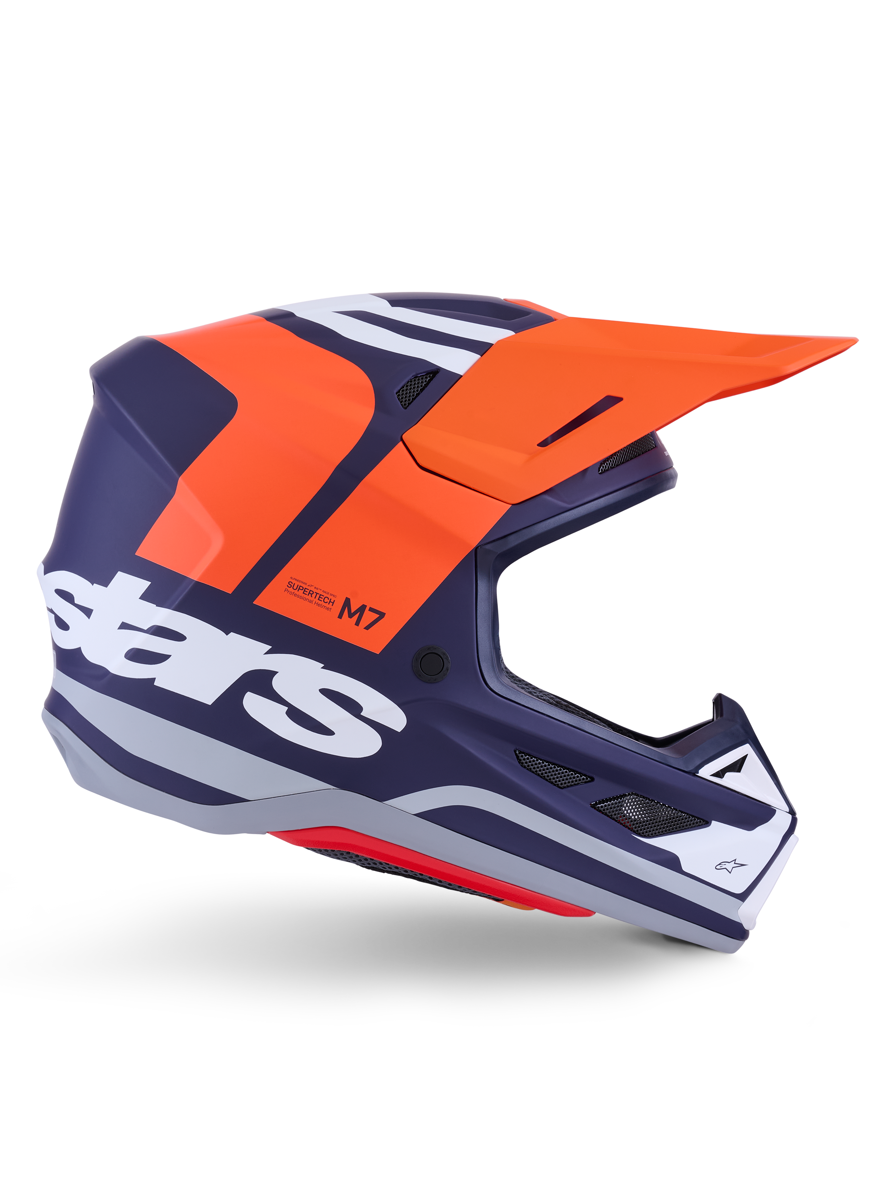 SM7 CORE HELMET ORNG/BLUE MATT 2X