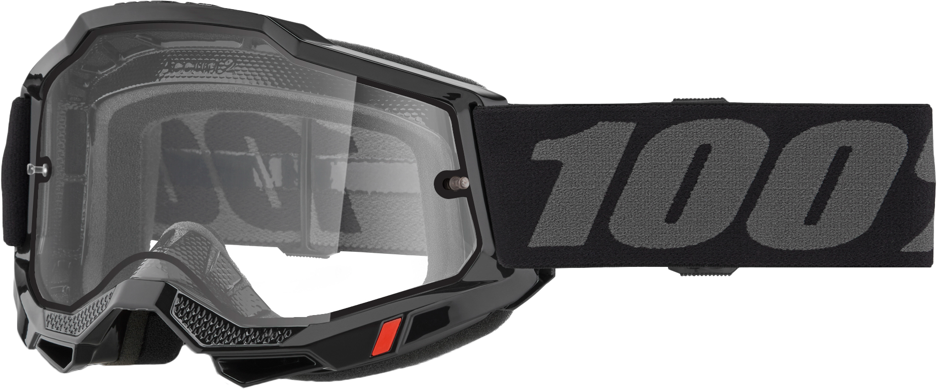 ACCURI 2 ENDURO MOTO GOGGLE BLACK CLEAR LENS
