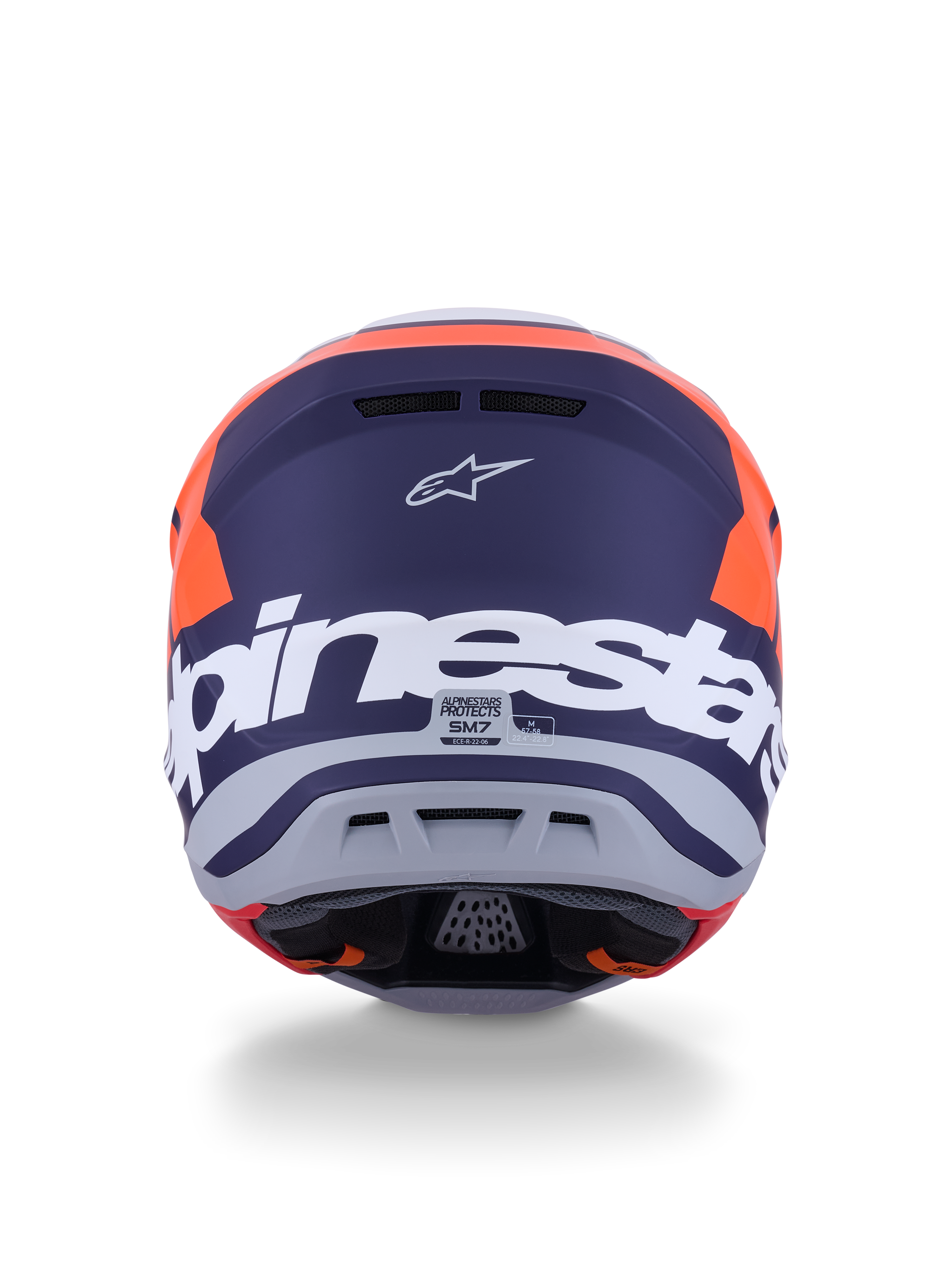 SM7 CORE HELMET ORNG/BLUE MATT 2X