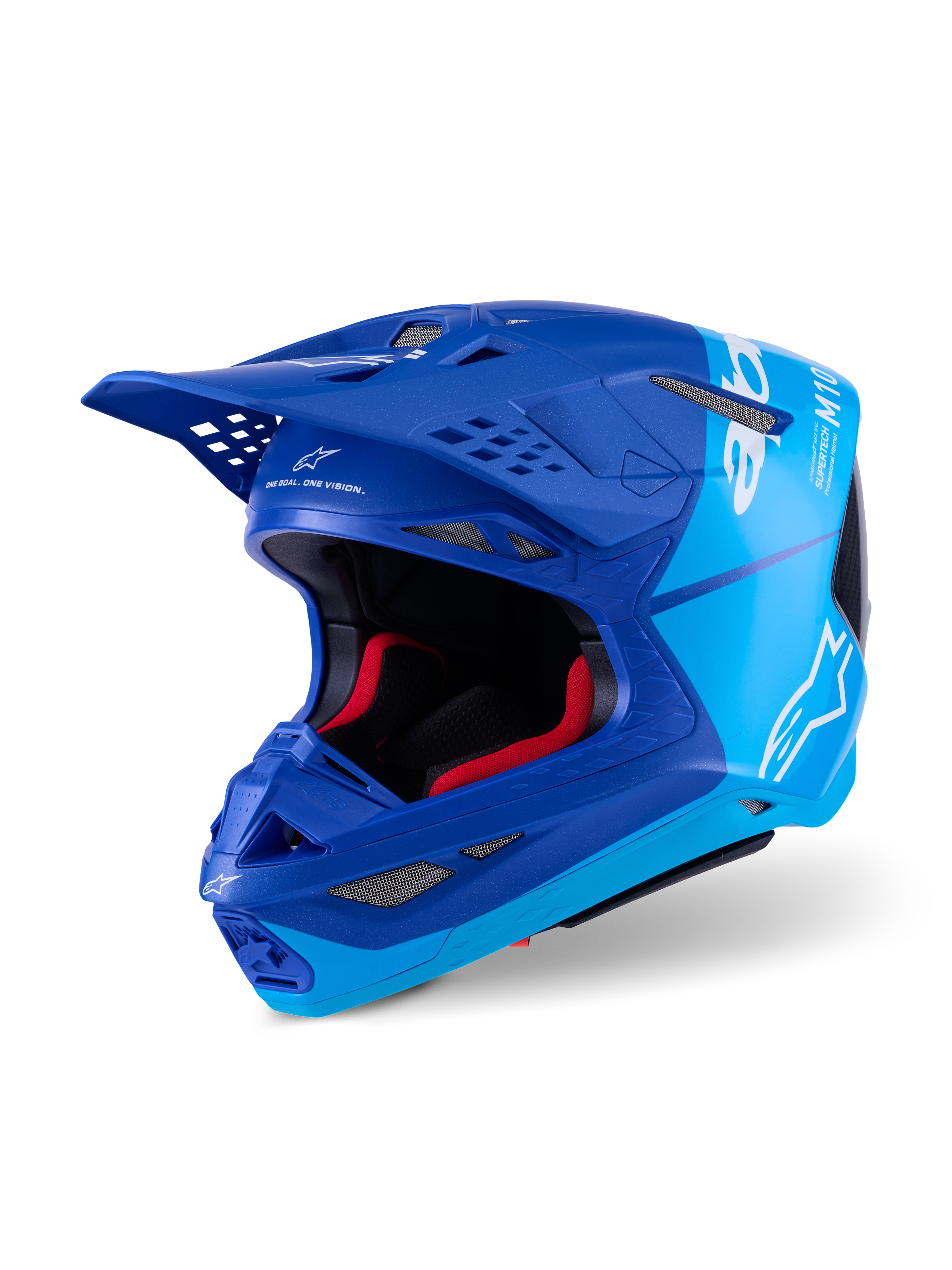 SUPERTECH S-M10 FLOOD HELMET MET BLU/MD BLU/BLK CRB M&G 2X