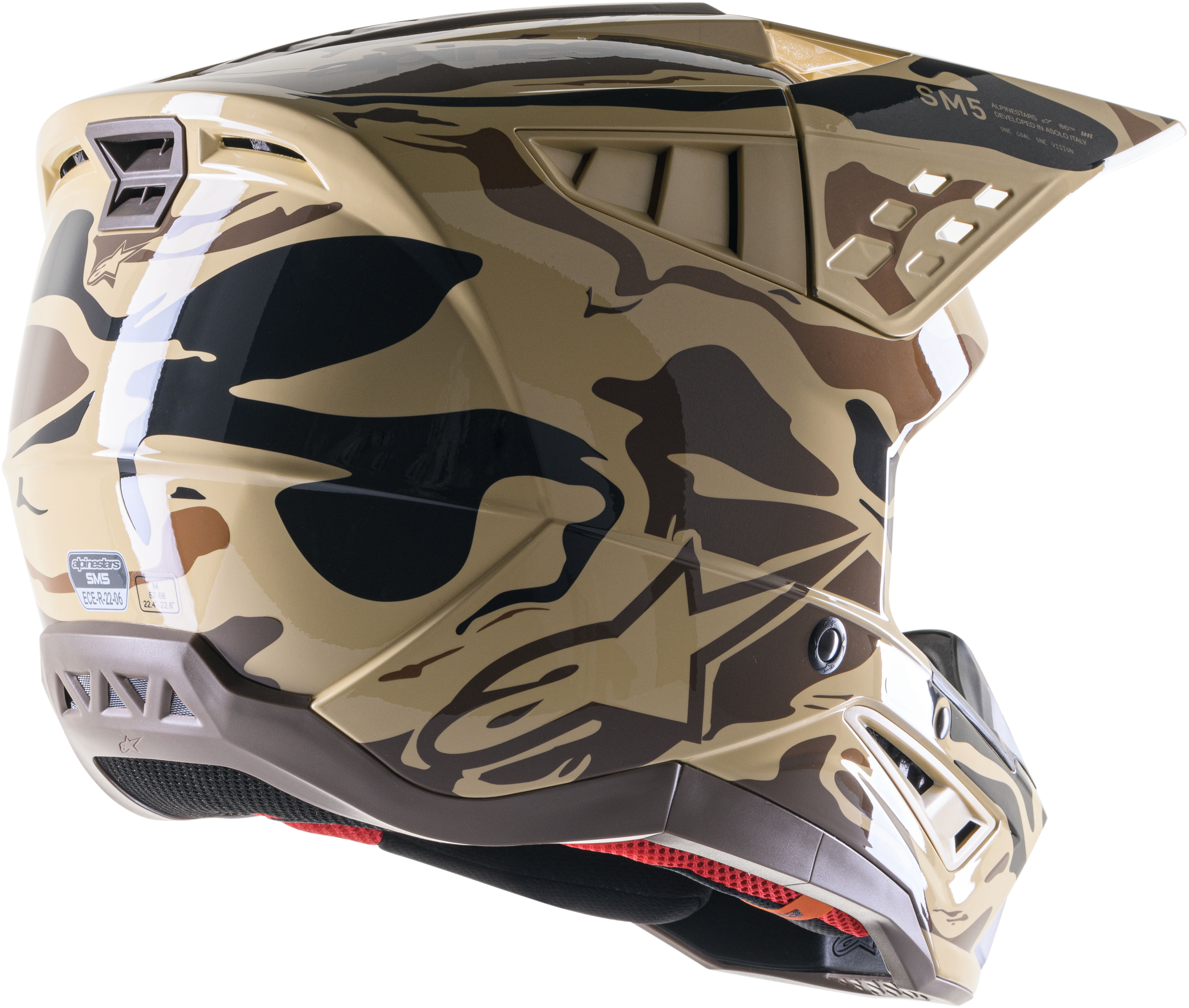S-M5 MINERAL HELMET DARK BROWN/KANGAROO MATTE 2X