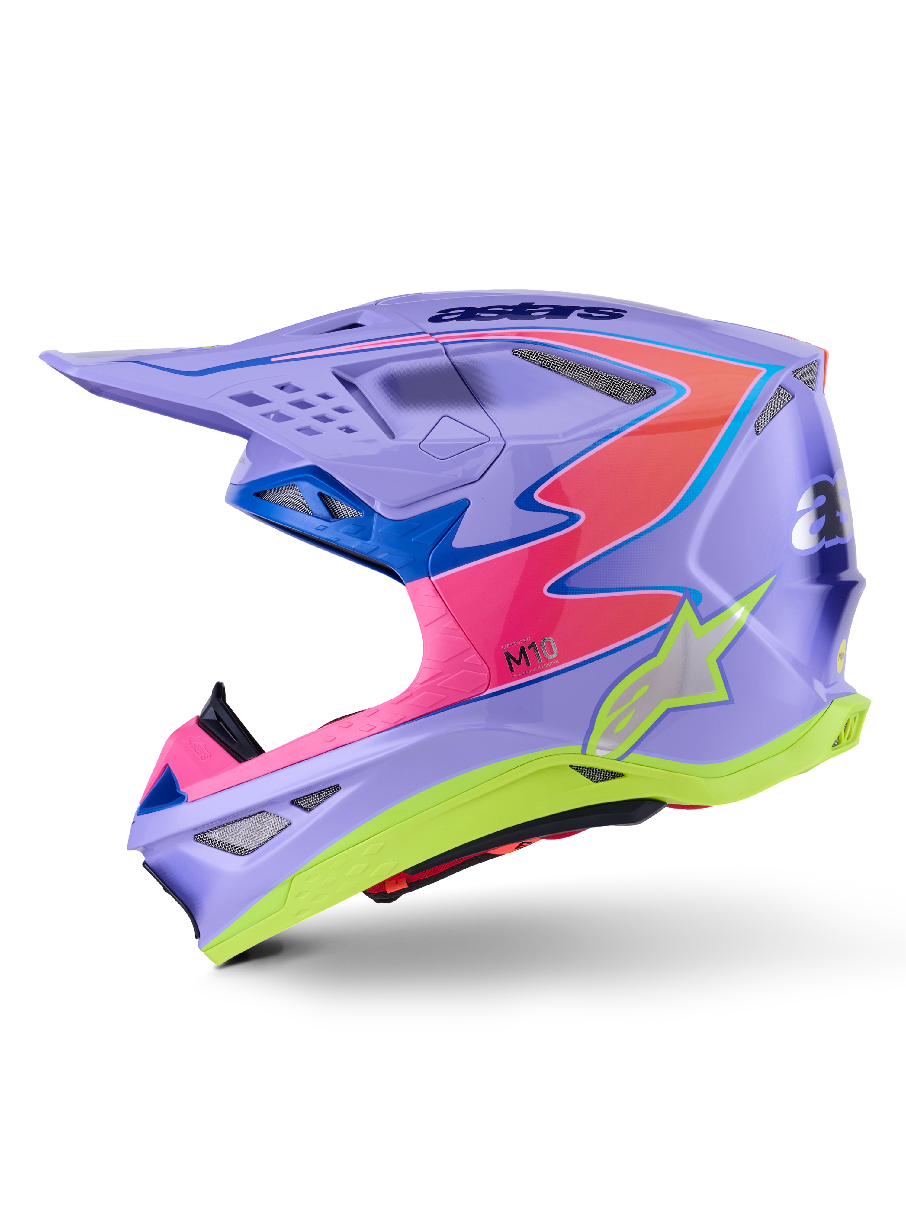 S-M10 JETT LAWRENCE R01 HELMET PURP/PNK FLUO/YLW FLUO GLS 2X