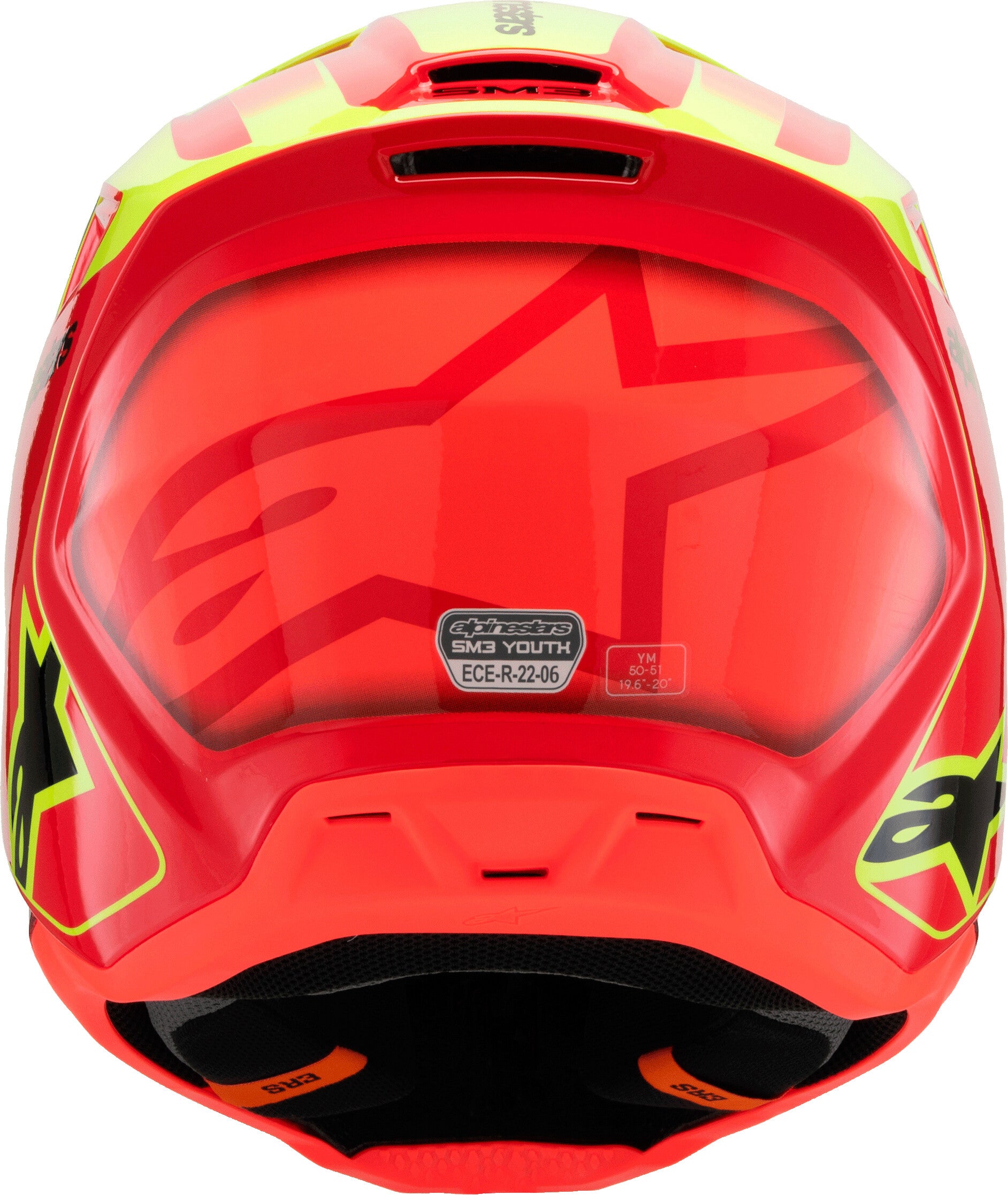 SM3 YOUTH FRAY HELMET RD/YLW FLUO/BLK YL